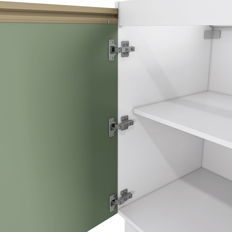 Bajo Mesada 60cm MDF 1 Puerta Kappesberg Blanco/Verde