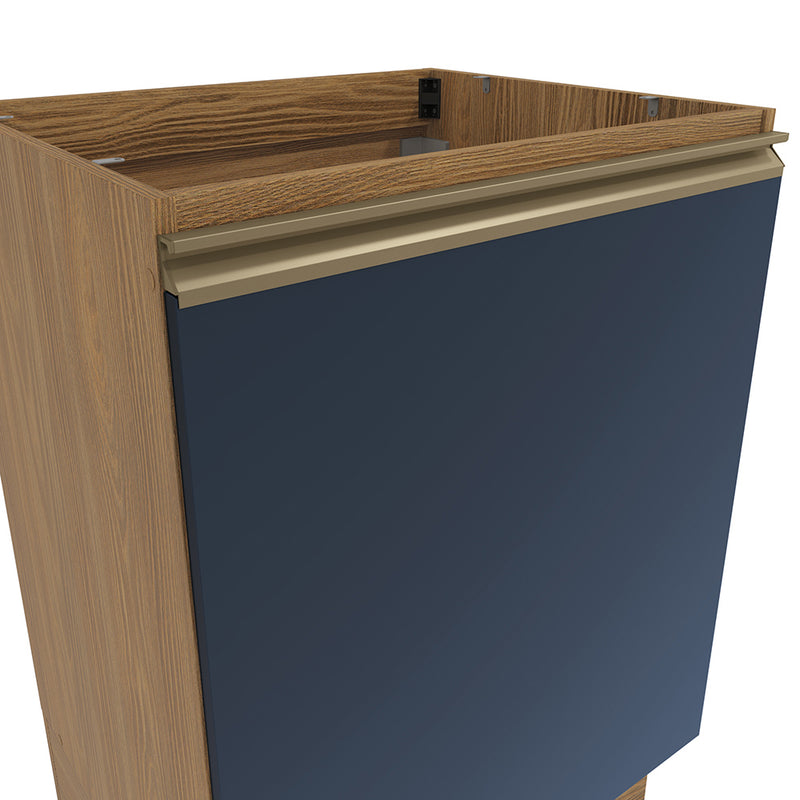 Bajo Mesada 60cm MDF 1 Puerta Kappesberg Marrón/Azul