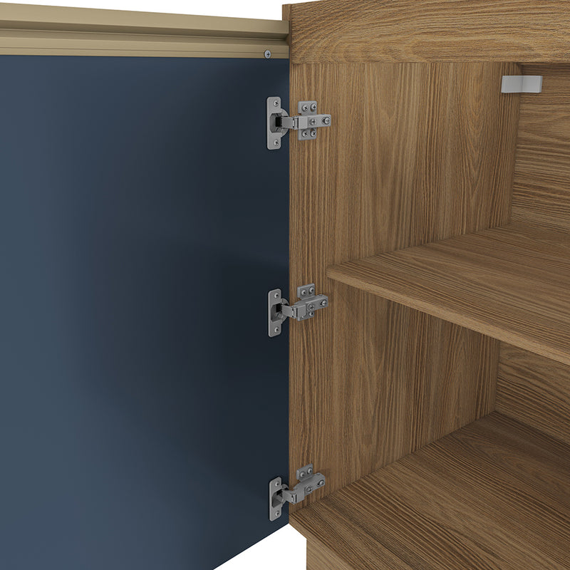 Bajo Mesada 60cm MDF 1 Puerta Kappesberg Marrón/Azul