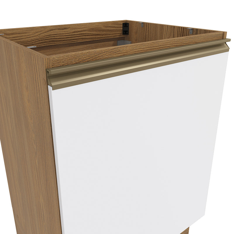 Bajo Mesada 60cm MDF 1 Puerta Kappesberg Marrón/Blanco