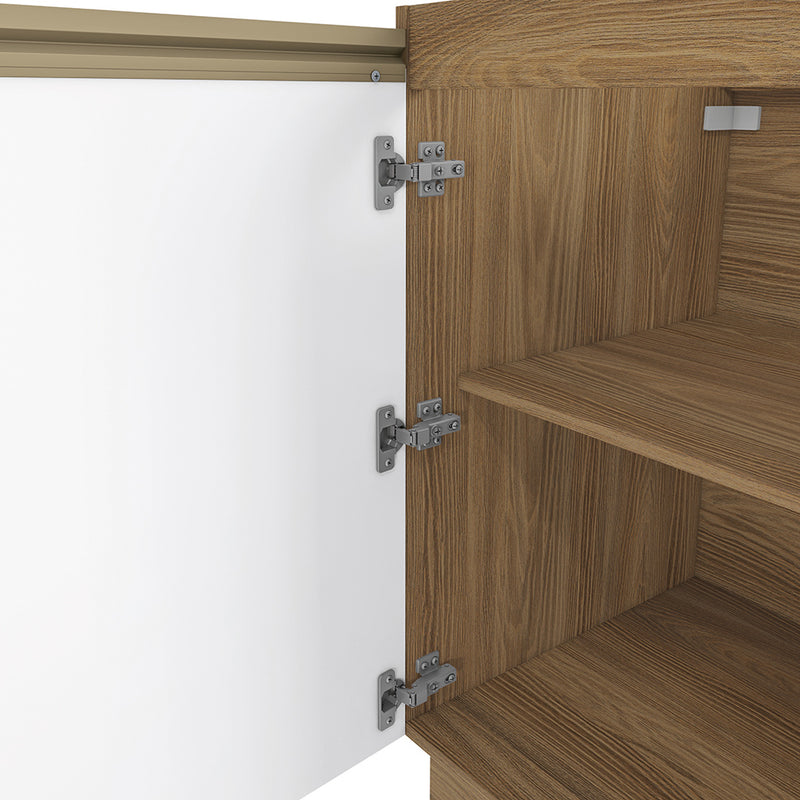Bajo Mesada 60cm MDF 1 Puerta Kappesberg Marrón/Blanco