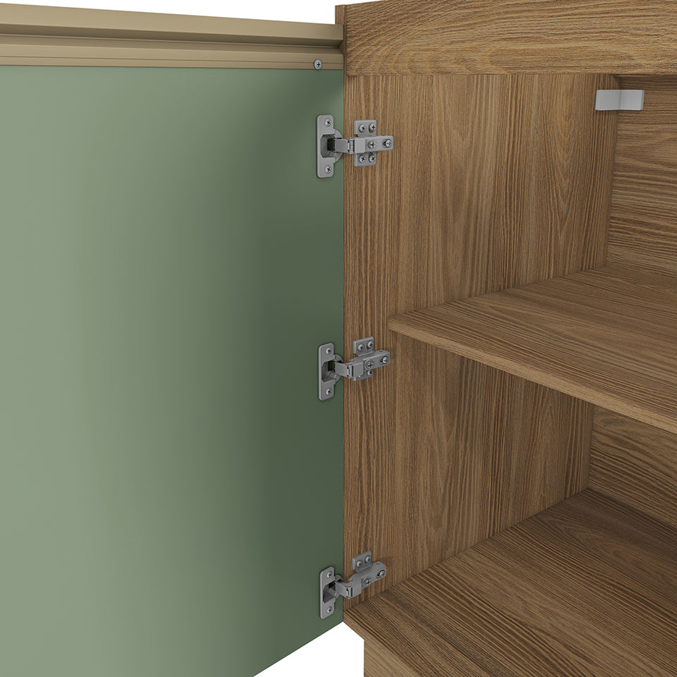 Bajo Mesada 60cm MDF 1 Puerta Kappesberg Marrón/Verde
