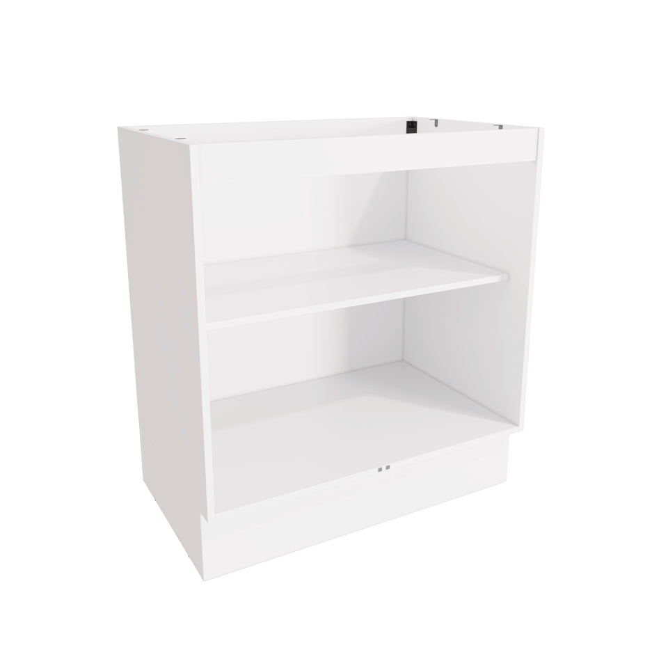 Bajo Mesada 80cm MDF 2 Puertas Kappesberg Blanco/Marrón