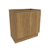 Bajo Mesada 80cm MDF 2 Puertas Kappesberg Marrón