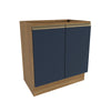 Bajo Mesada 80cm MDF 2 Puertas Kappesberg Marrón/Azul