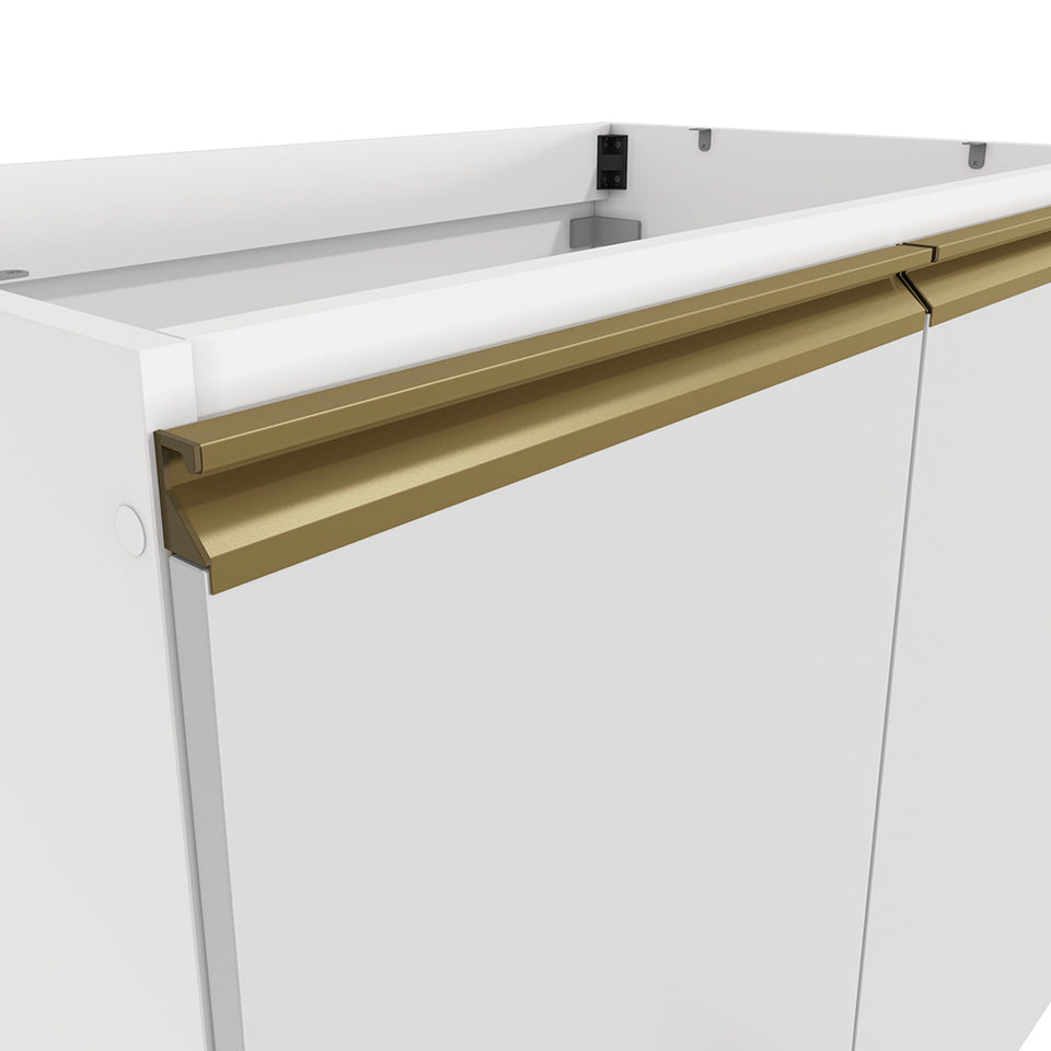 Bajo Mesada 80cm MDF 2 Puertas Kappesberg Blanco