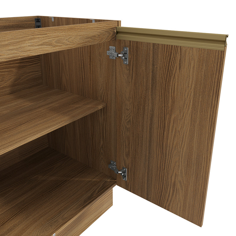 Bajo Mesada 80cm MDF 2 Puertas Kappesberg Marrón