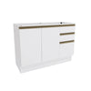 Bajo Mesada 120cm MDF 3 Cajones Kappesberg Blanco