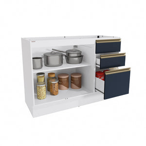 Bajo Mesada 120cm MDF Cajones Kappesberg Blanco/Azul