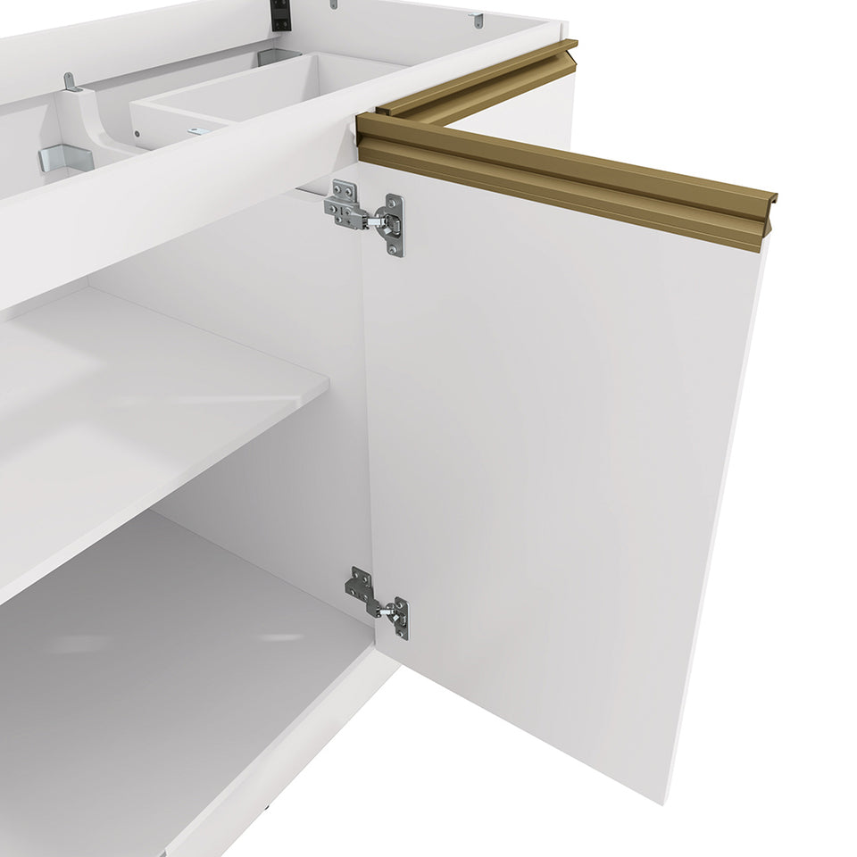 Bajo Mesada 120cm MDF 3 Cajones Kappesberg Blanco