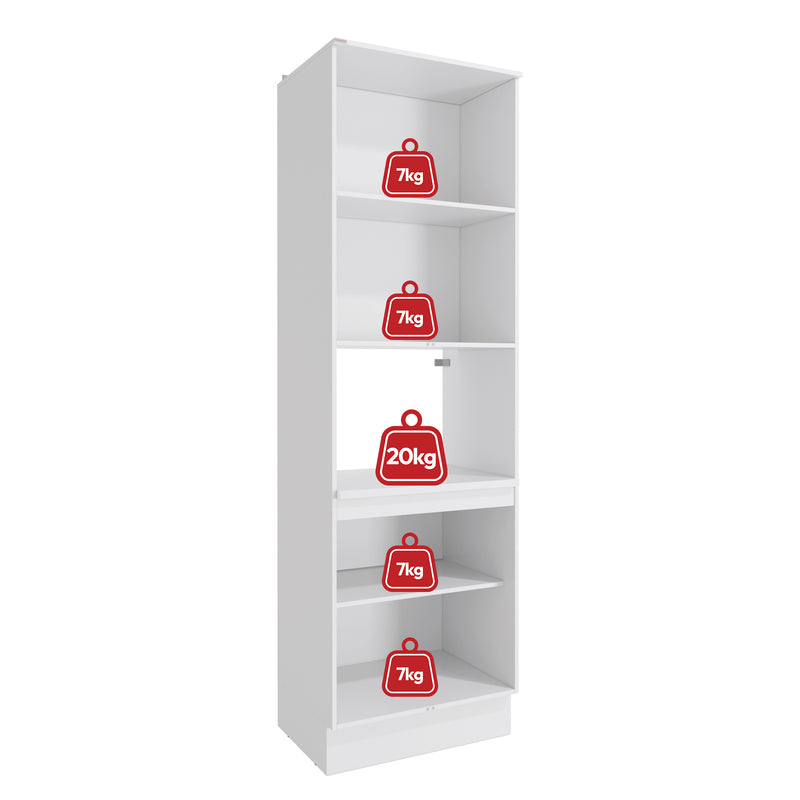 Kit Horno 70cm 4 Puertas MDF Kappesberg Blanco Azul