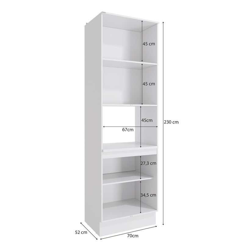 Kit Horno 70cm 4 Puertas MDF Kappesberg Blanco Verde