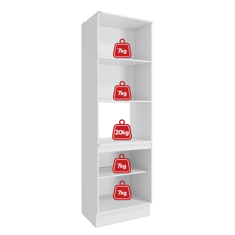Kit Horno 70cm 4 Puertas MDF Kappesberg Blanco Verde