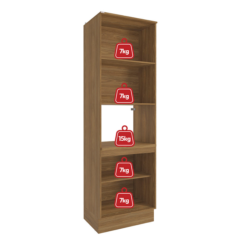 Kit Horno 70cm 4 Puertas MDF Kappesberg Marrón