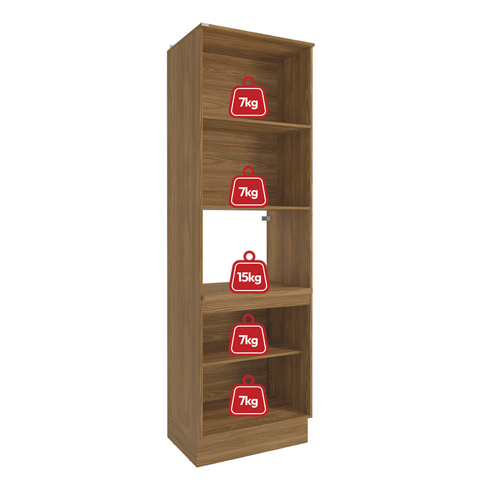 Kit Horno 70cm 4 Puertas MDF Kappesberg Marrón