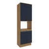 Kit Horno 70cm 4 Puertas MDF Kappesberg Marrón Azul
