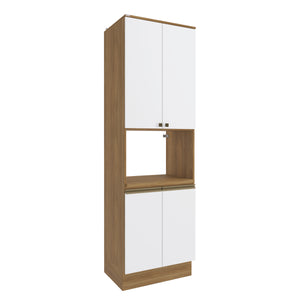 Kit Horno 70cm 4 Puertas MDF Kappesberg Marrón Blanco
