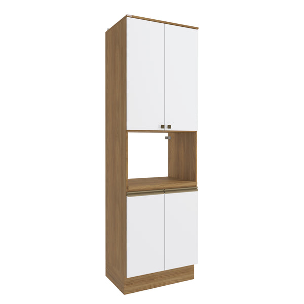 Kit Horno 70cm 4 Puertas MDF Kappesberg Marrón Blanco