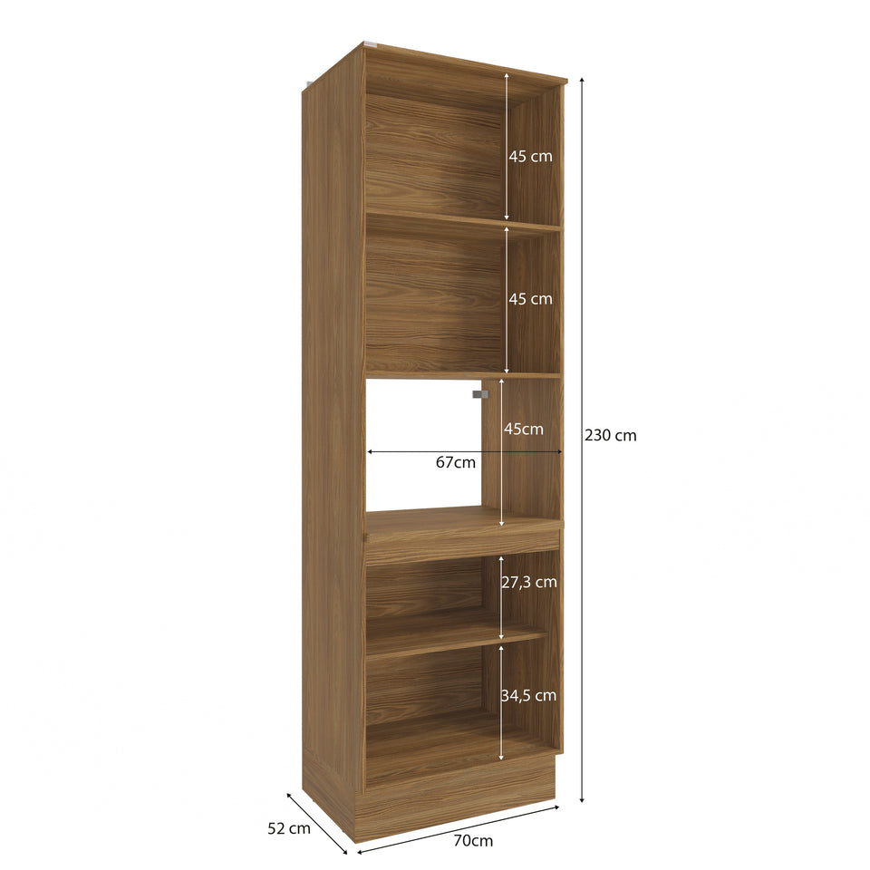 Kit Horno 70cm 4 Puertas MDF Kappesberg Marrón Blanco