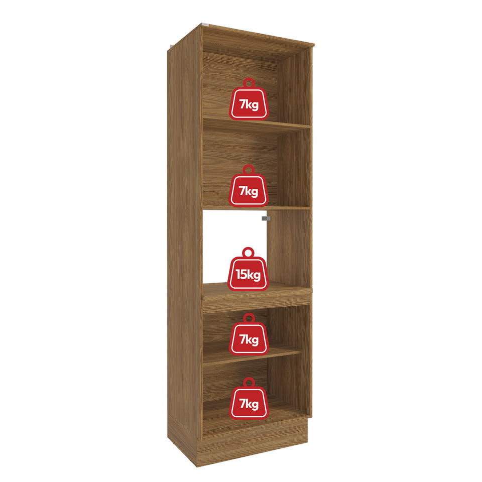 Kit Horno 70cm 4 Puertas MDF Kappesberg Marrón Blanco