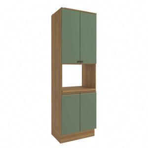 Kit Horno 70cm 4 Puertas MDF Kappesberg Marrón Verde