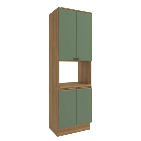 Kit Horno 70cm 4 Puertas MDF Kappesberg Marrón Verde
