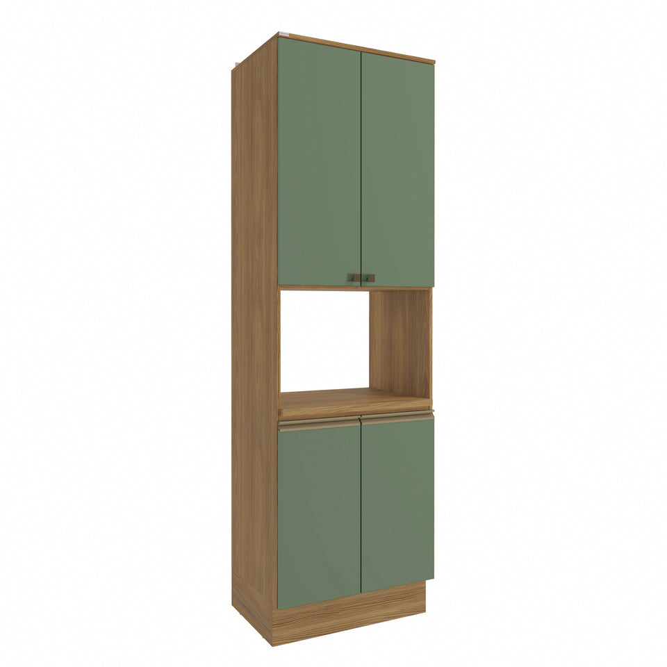 Kit Horno 70cm 4 Puertas MDF Kappesberg Marrón Verde