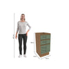Bajo Mesada 40cm MDF 3 Cajones Kappesberg Marrón/Verde
