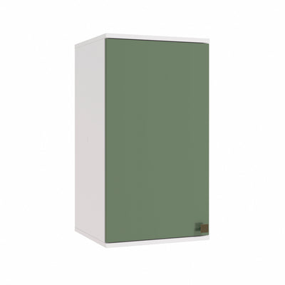 Alacena Aérea 40cm MDF 1 Puerta Kappesberg Blanco/Verde