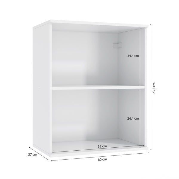 Alacena Aérea 60cm MDF 1 Puerta Kappesberg Blanco/Azul