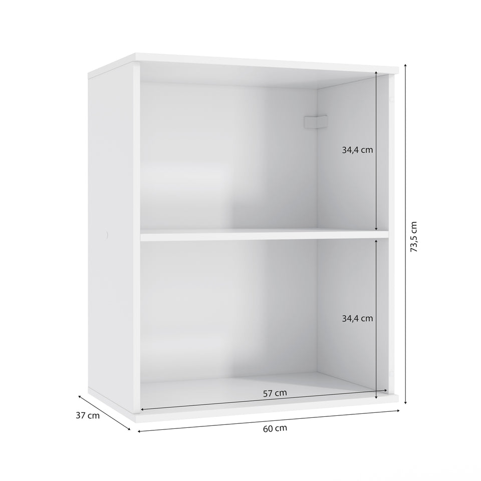 Alacena Aérea 60cm MDF 1 Puerta Kappesberg Blanco/Azul