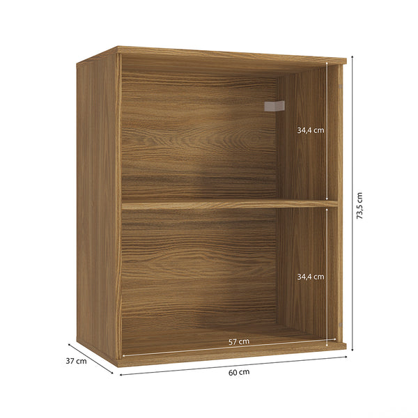 Alacena Aérea 60cm MDF 1 Puerta Kappesberg Marrón
