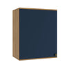 Alacena Aérea 60cm MDF 1 Puerta Kappesberg Marrón/Azul