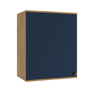 Alacena Aérea 60cm MDF 1 Puerta Kappesberg Marrón/Azul