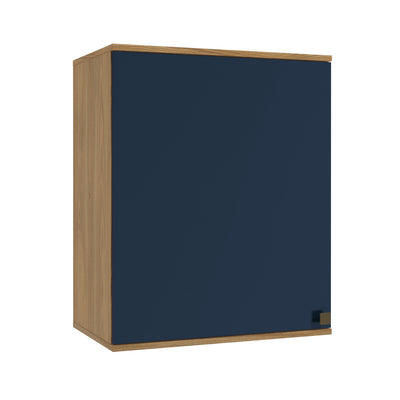 Alacena Aérea 60cm MDF 1 Puerta Kappesberg Marrón/Azul