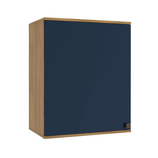 Alacena Aérea 60cm MDF 1 Puerta Kappesberg Marrón/Azul