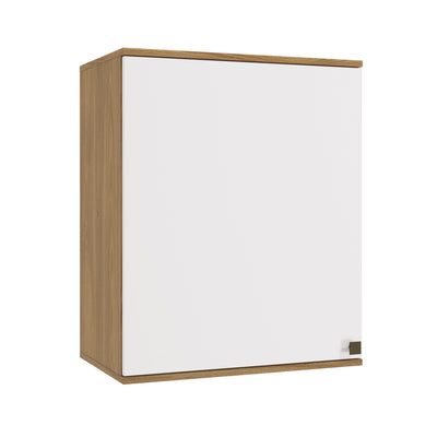Alacena Aérea 60cm MDF 1 Puerta Kappesberg Marrón/Blanco