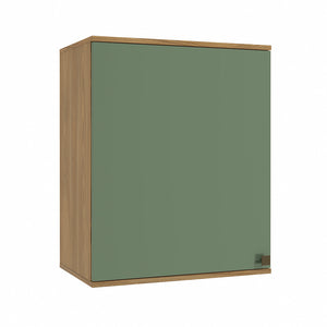Alacena Aérea 60cm MDF 1 Puerta Kappesberg Marrón/Verde