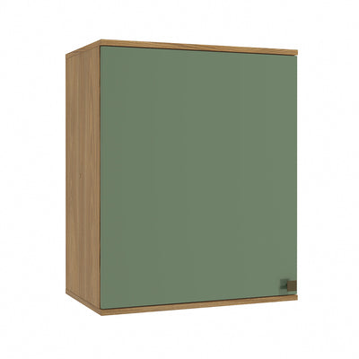 Alacena Aérea 60cm MDF 1 Puerta Kappesberg Marrón/Verde