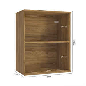 Alacena Aérea 60cm MDF 1 Puerta Kappesberg Marrón/Verde