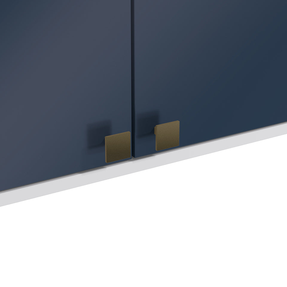 Alacena Aérea 80cm MDF 2 Puertas Kappesberg Blanco/Azul