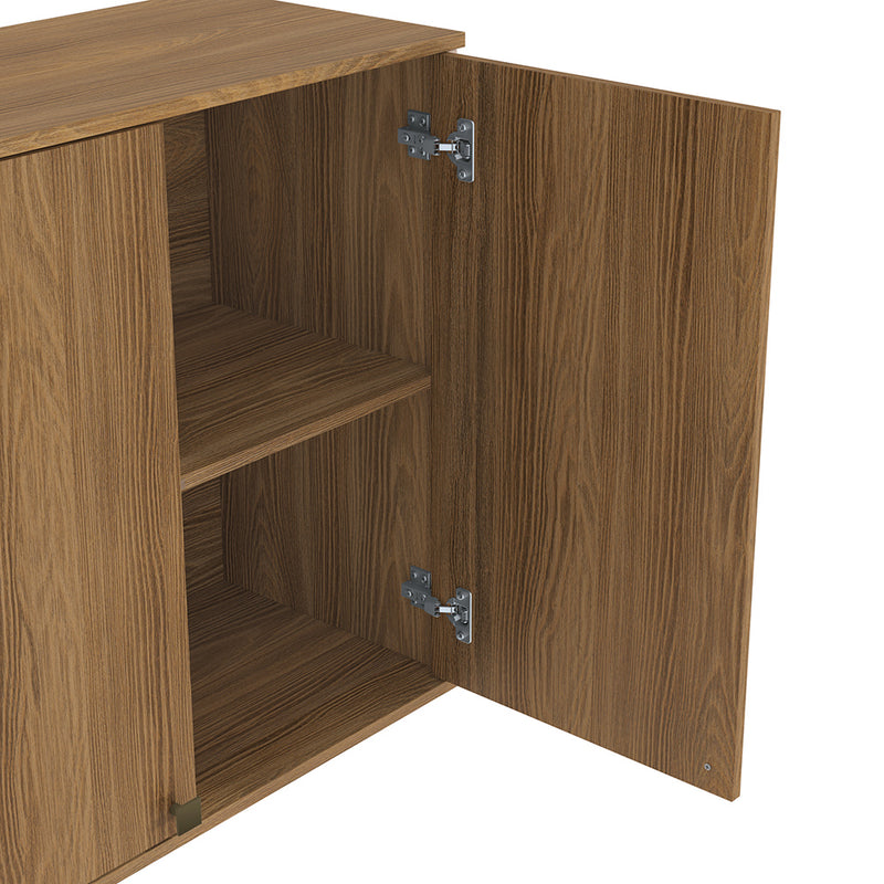 Alacena Aérea 80cm MDF 2 Puertas Kappesberg Marrón