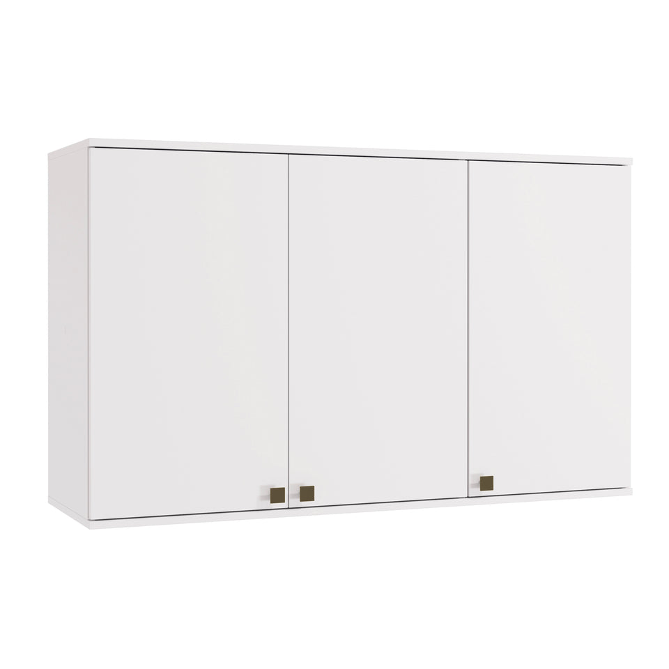 Alacena Aérea 120cm MDF 3 Puertas Kappesberg Blanco