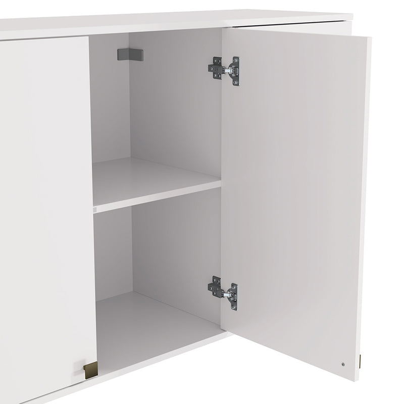 Alacena Aérea 120cm MDF 3 Puertas Kappesberg Blanco