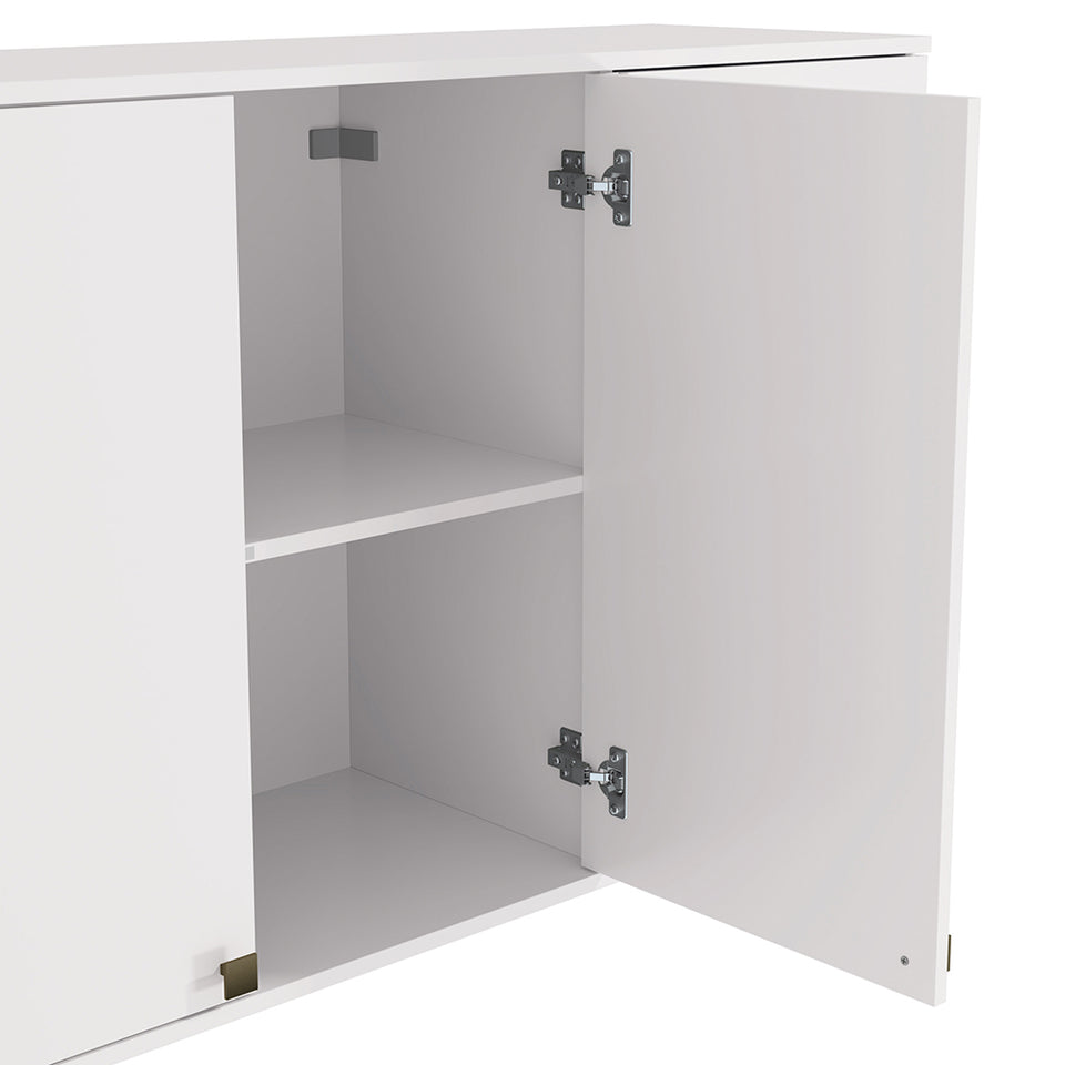 Alacena Aérea 120cm MDF 3 Puertas Kappesberg Blanco