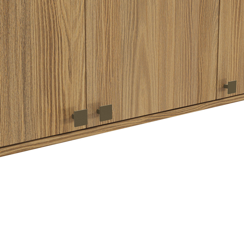 Alacena Aérea 120cm MDF 3 Puertas Kappesberg Marrón