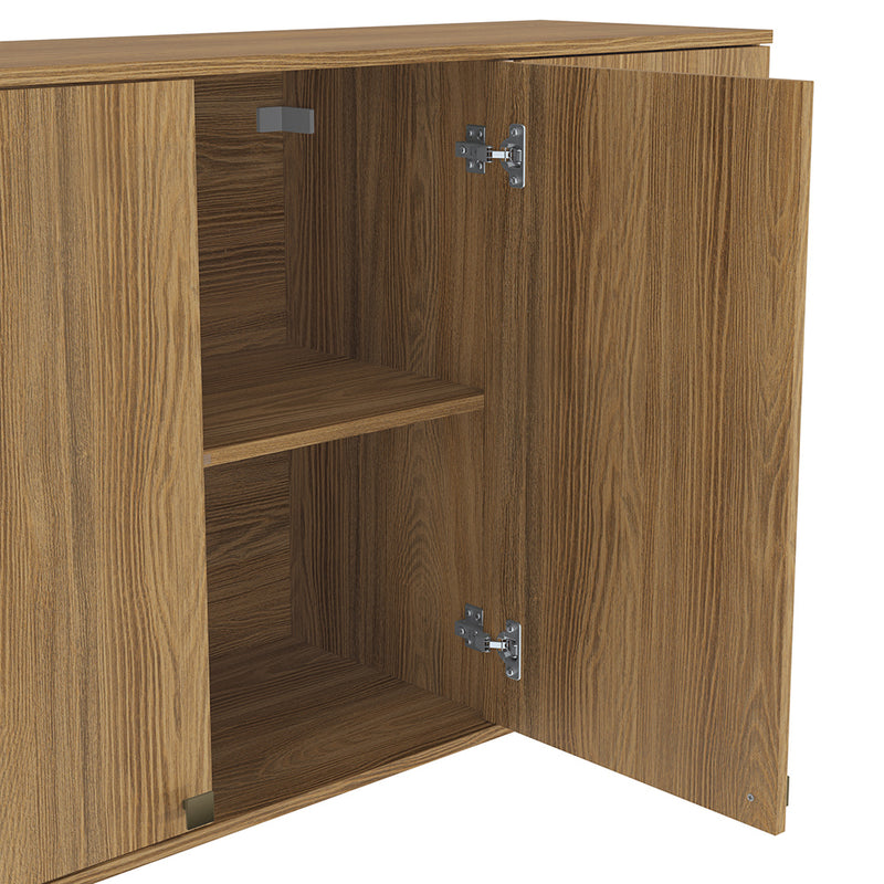 Alacena Aérea 120cm MDF 3 Puertas Kappesberg Marrón