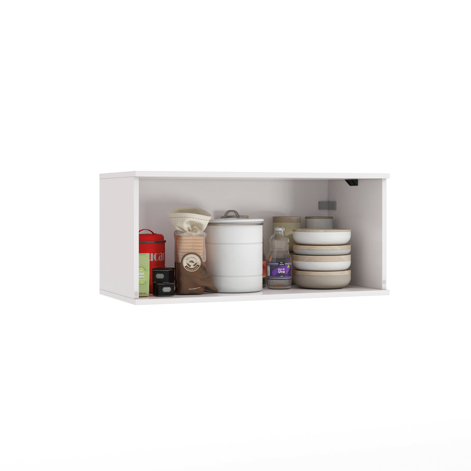 Alacena Aérea 80cm MDF Basculante Kappesberg Blanco/Azul
