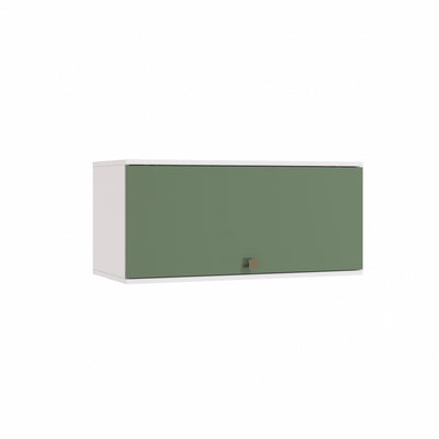 Alacena Aérea 80cm MDF Basculante Kappesberg Blanco/Verde