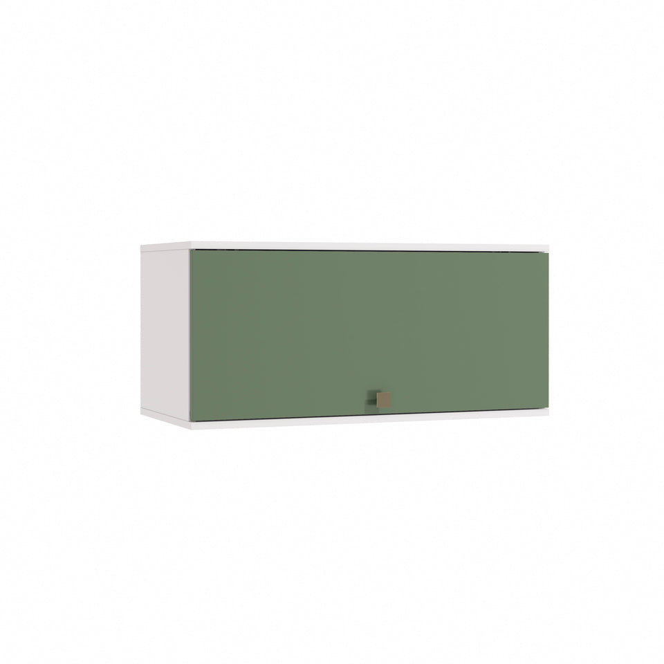 Alacena Aérea 80cm MDF Basculante Kappesberg Blanco/Verde